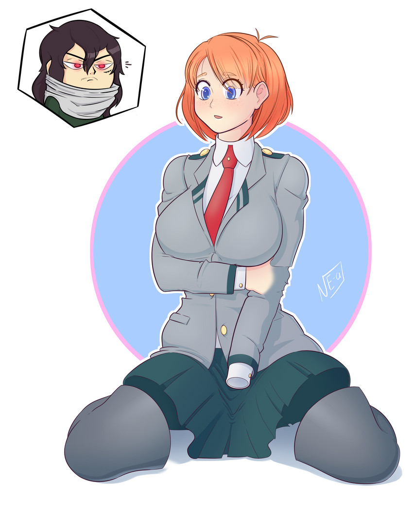 hagakure toru and aizawa shota (boku no hero academia) drawn by 4simov