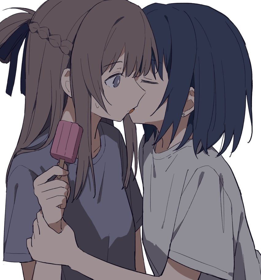 miyagi shiori and sendai hazuki (shuuniichido classmate wo kau hanashi) drawn by coldcat.