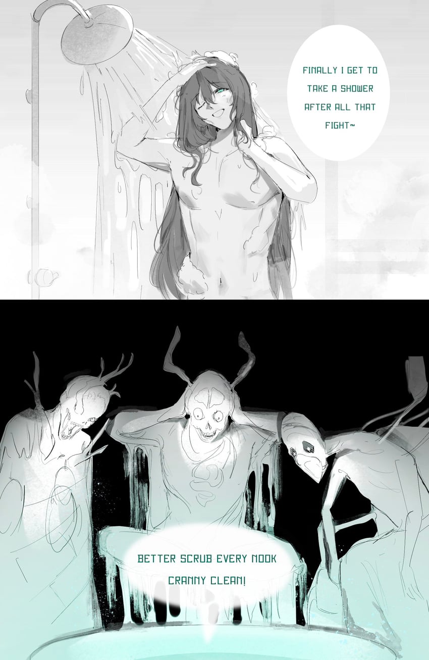 hong lu and elder (project moon and 1 more) drawn by cindymeimezu