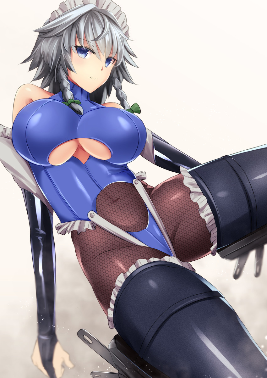 izayoi sakuya (touhou and 1 more) drawn by sinkai