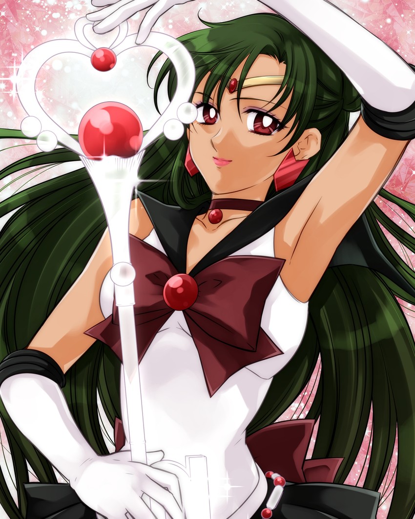 meiou setsuna and sailor pluto (bishoujo senshi sailor moon) drawn by terujirou_(masateruteru)