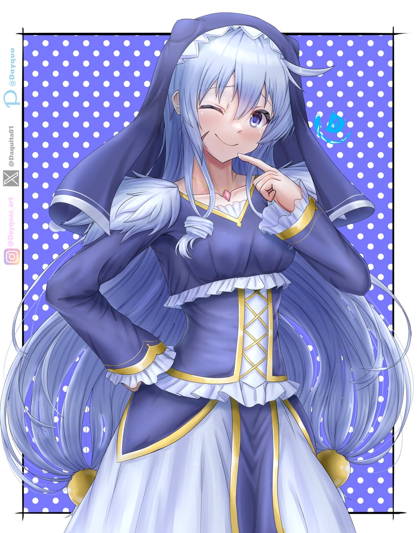 eris (kono subarashii sekai ni shukufuku wo!) drawn by dayqua
