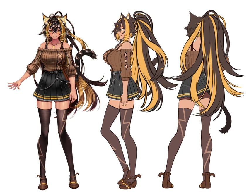 nekoyo chloe (indie virtual youtuber) drawn by takecha
