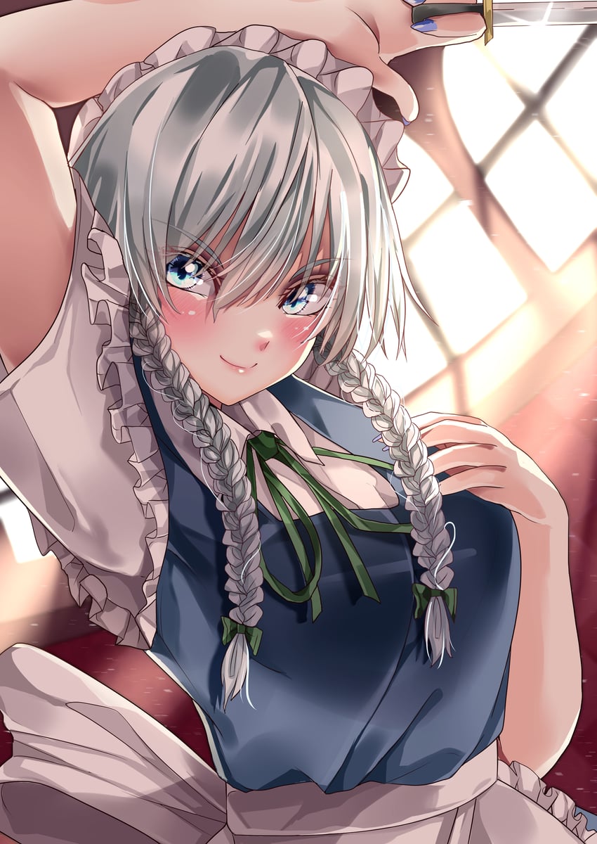 izayoi sakuya (touhou) drawn by mahoro_(minase_mahoro)
