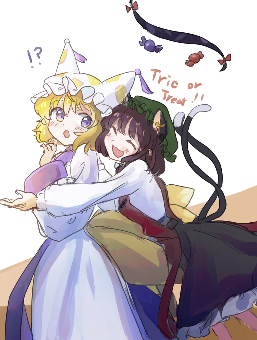 yakumo ran, chen, usami renko, and maribel hearn (touhou) drawn by minus_(sr_mineka)