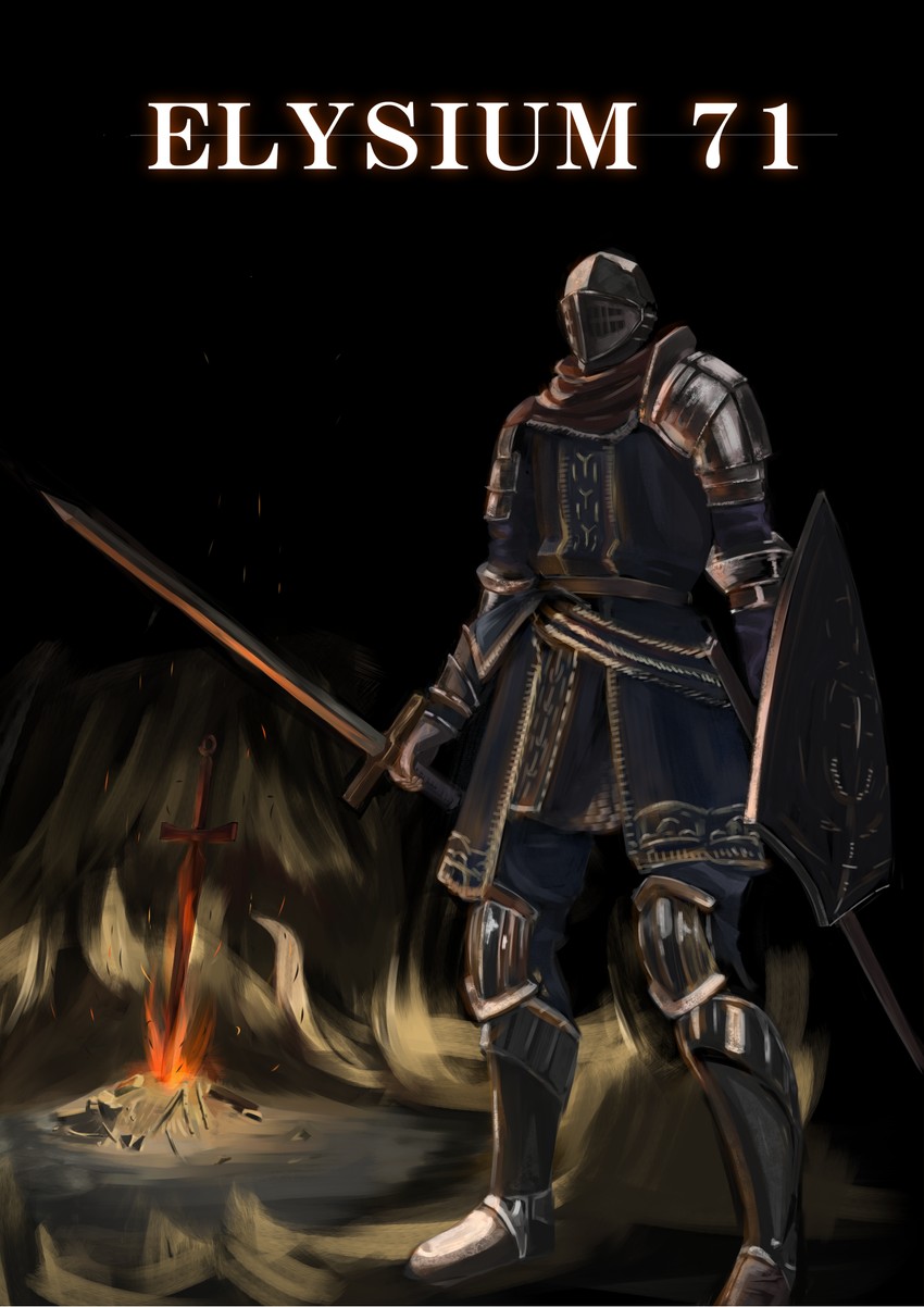 chosen undead (dark souls and 1 more) drawn by glyph_(proboscis)