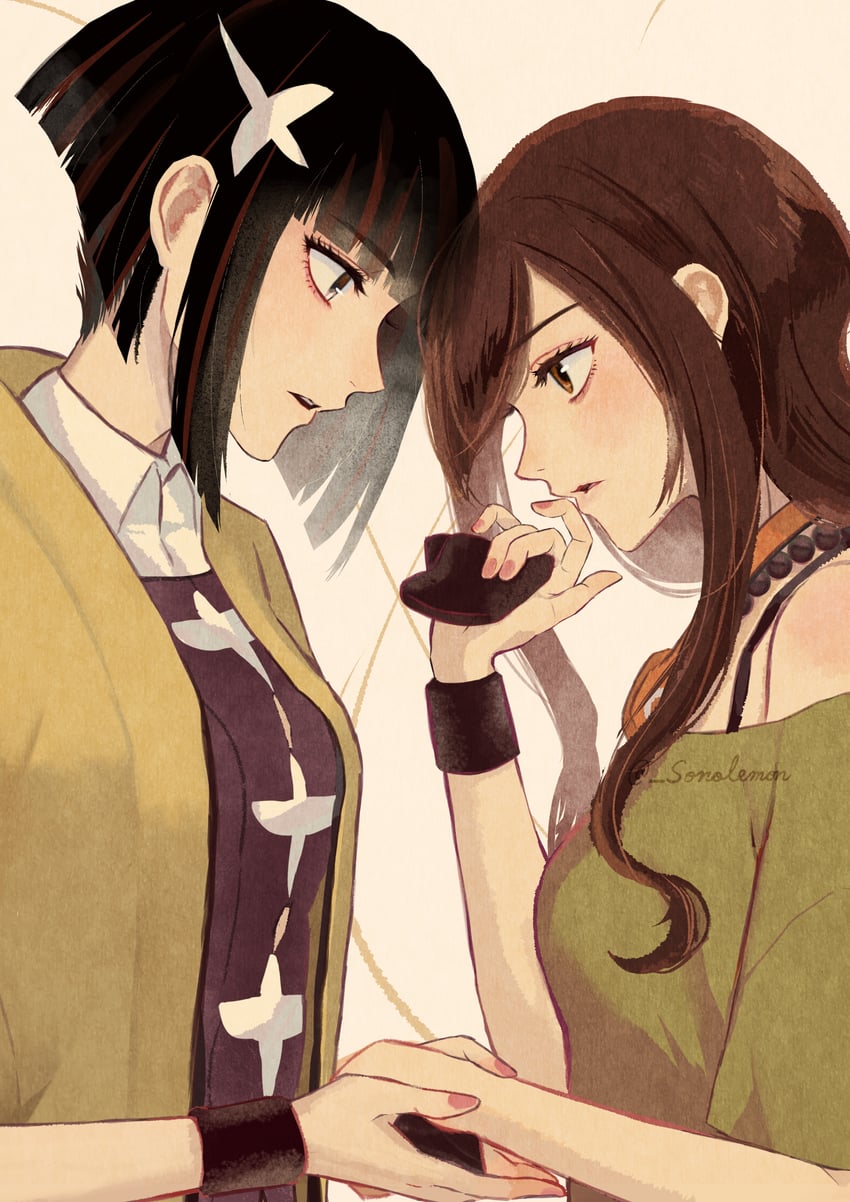 kagenui yozuru and gaen izuko (monogatari) drawn by izu_lemon