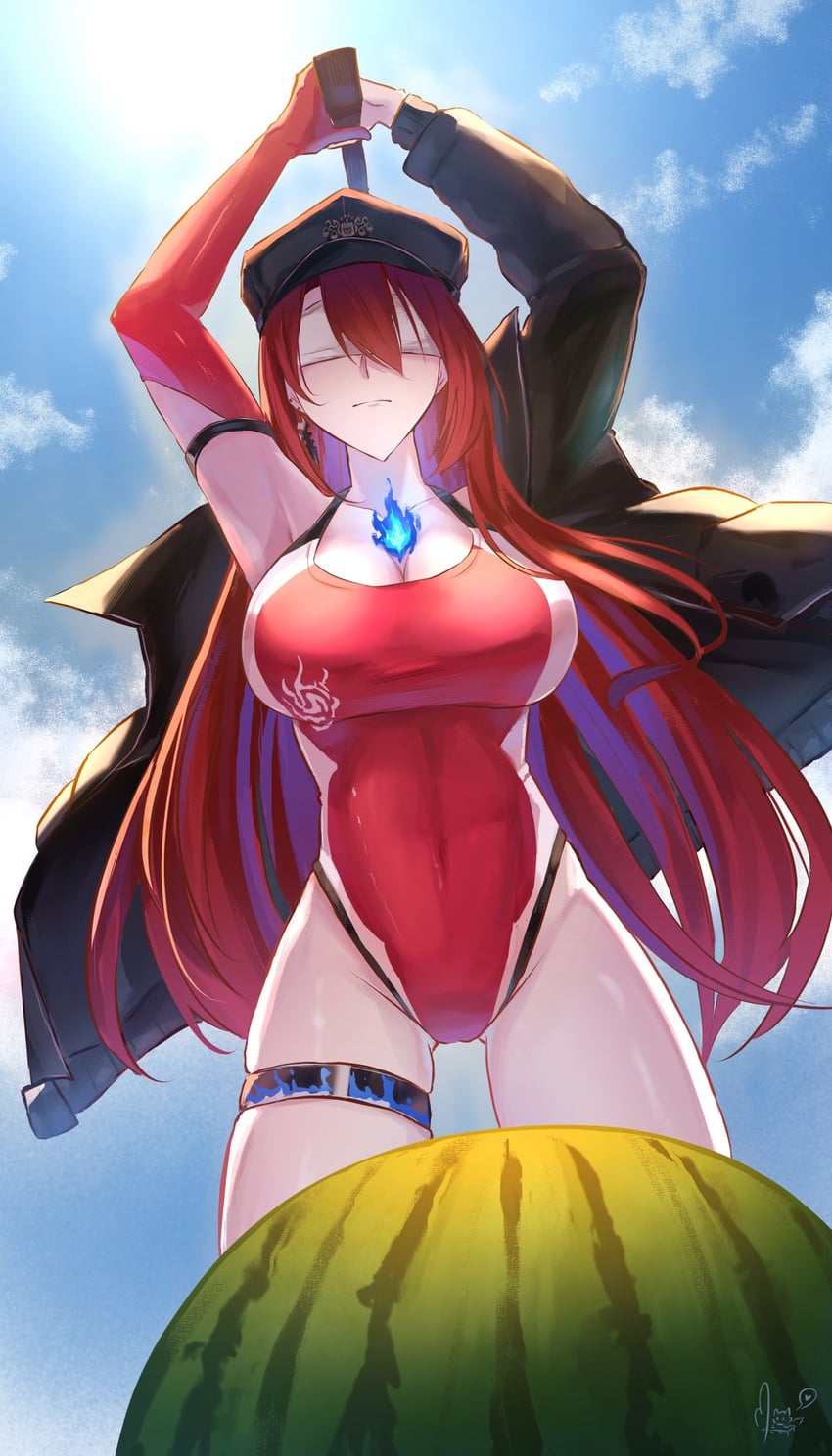 elizabeth rose bloodflame (hololive and 1 more) drawn by paw_chie