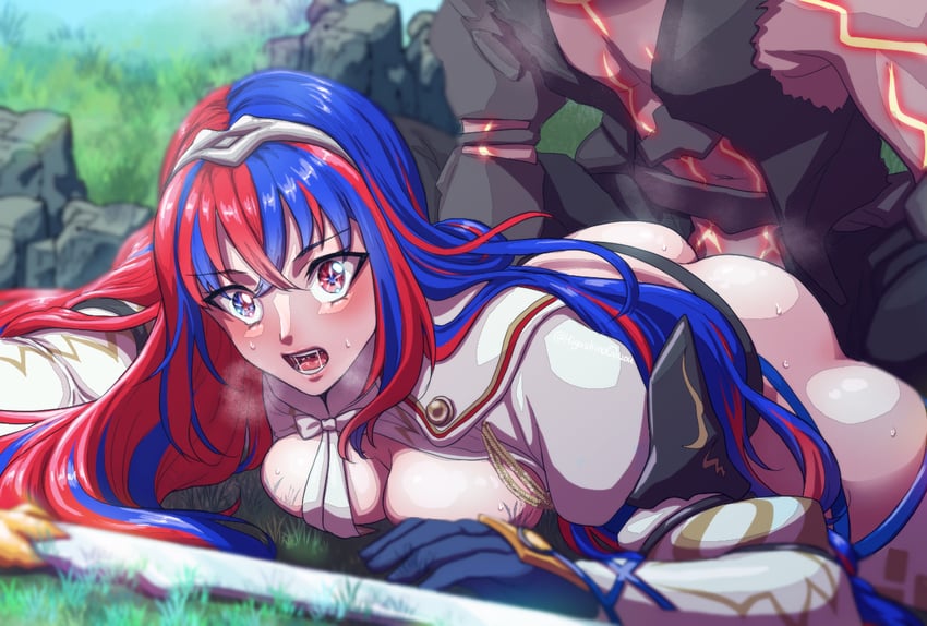 female alear and corrupted (fire emblem and 1 more) drawn by zukake