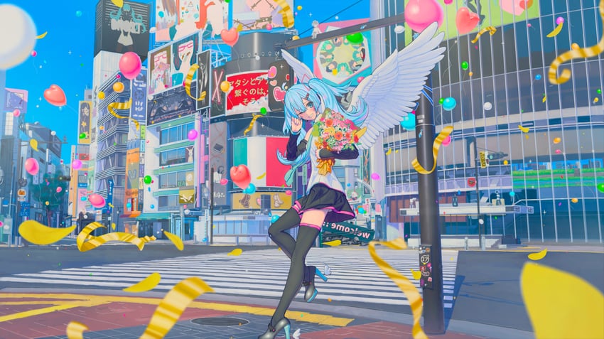 hatsune miku (vocaloid and 14 more) drawn by tru_(true_root)