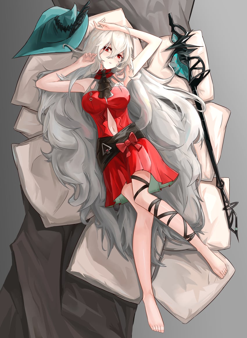 skadi and skadi the corrupting heart (arknights) drawn by yi_ke_bo_he_tang