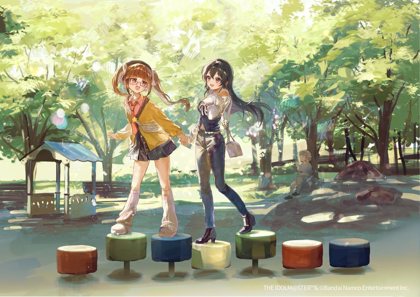 ohishi izumi and ikebukuro akiha (idolmaster and 1 more) drawn by kikinoki