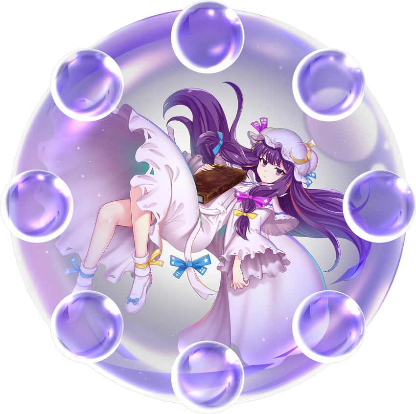 patchouli knowledge (touhou and 2 more) drawn by rotte_(1109)