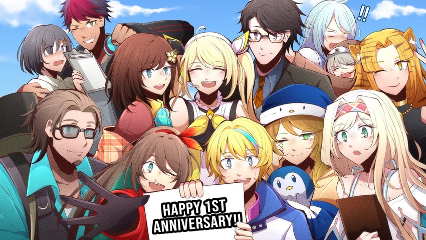 azura cecillia, hana macchia, zea cornelia, nara haramaung, amicia michella, and 8 more (nijisanji and 1 more) drawn by dreamerrii