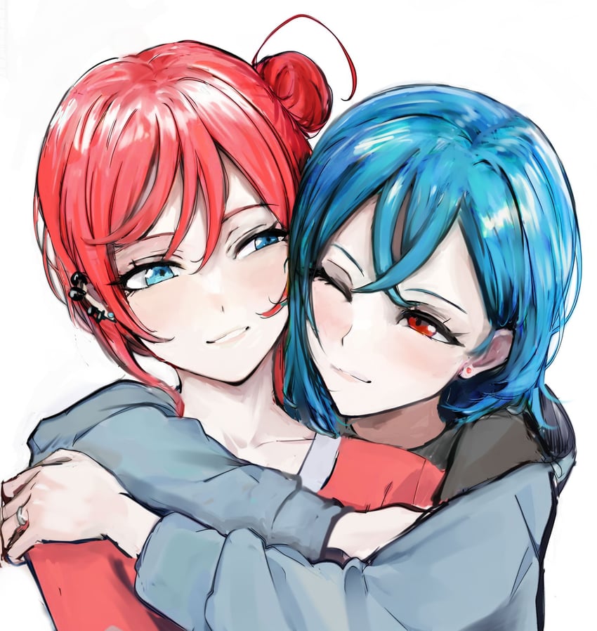 wakana shiki and yoneme mei (love live! and 1 more) drawn by kt68339720