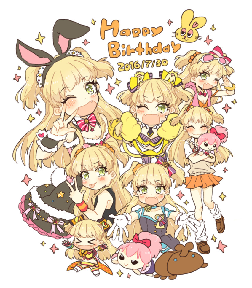 jougasaki mika and jougasaki rika (idolmaster and 2 more) drawn by mizuta_(go-han)