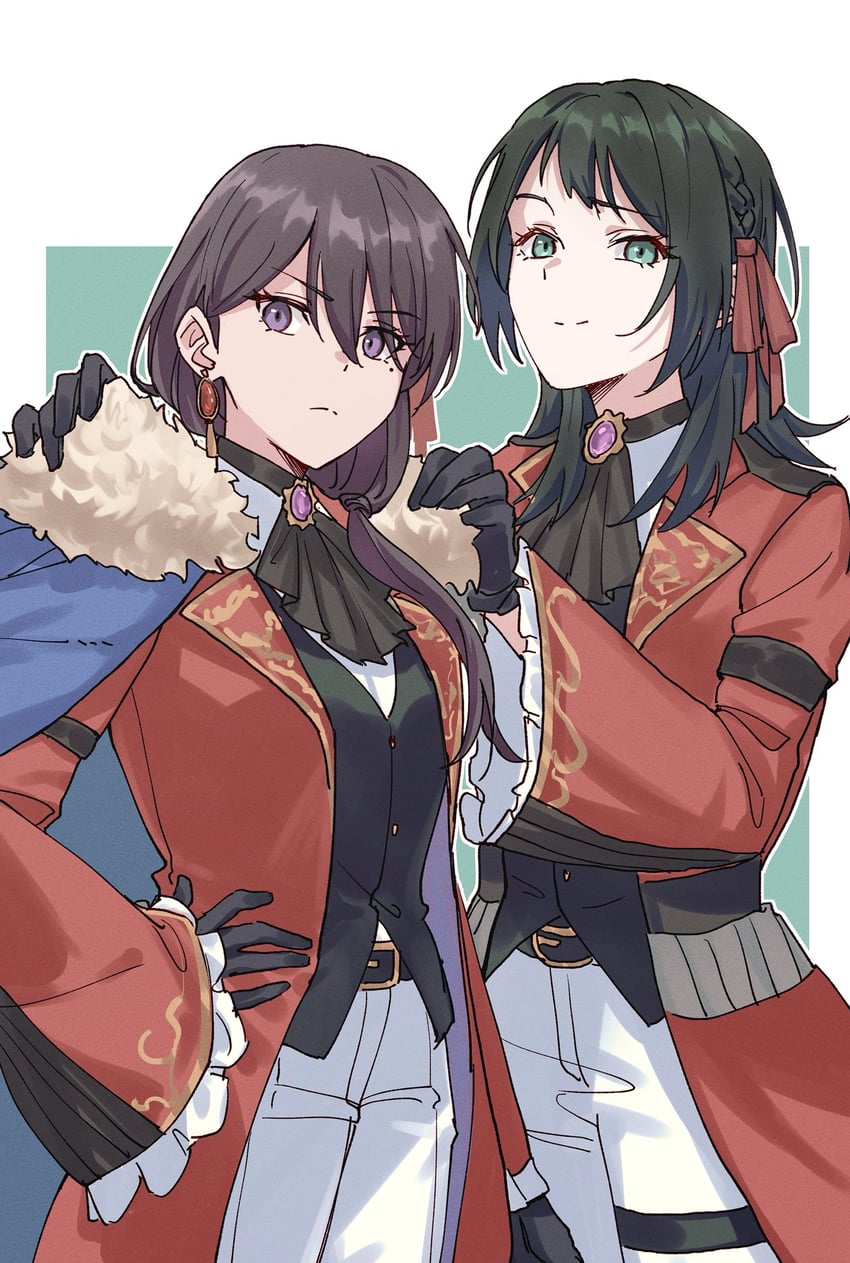 shiina taki and yahata umiri (bang dream! and 1 more) drawn by joker_(jjjokerrr233)