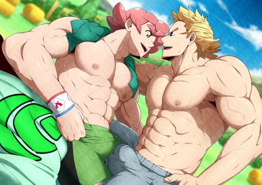 togata mirio, milo, and shingaki tarusuke (pokemon and 2 more) drawn by kuroshinki