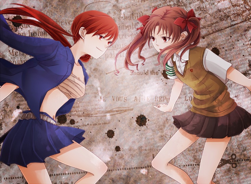 shirai kuroko and musujime awaki (toaru majutsu no index and 1 more) drawn by reimei_(1988)
