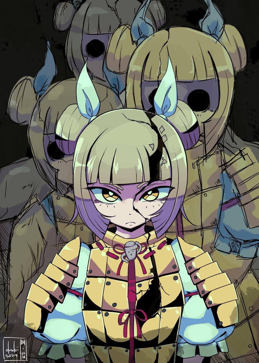 joutouguu mayumi and esprit de corps (touhou and 1 more) drawn by dushiido