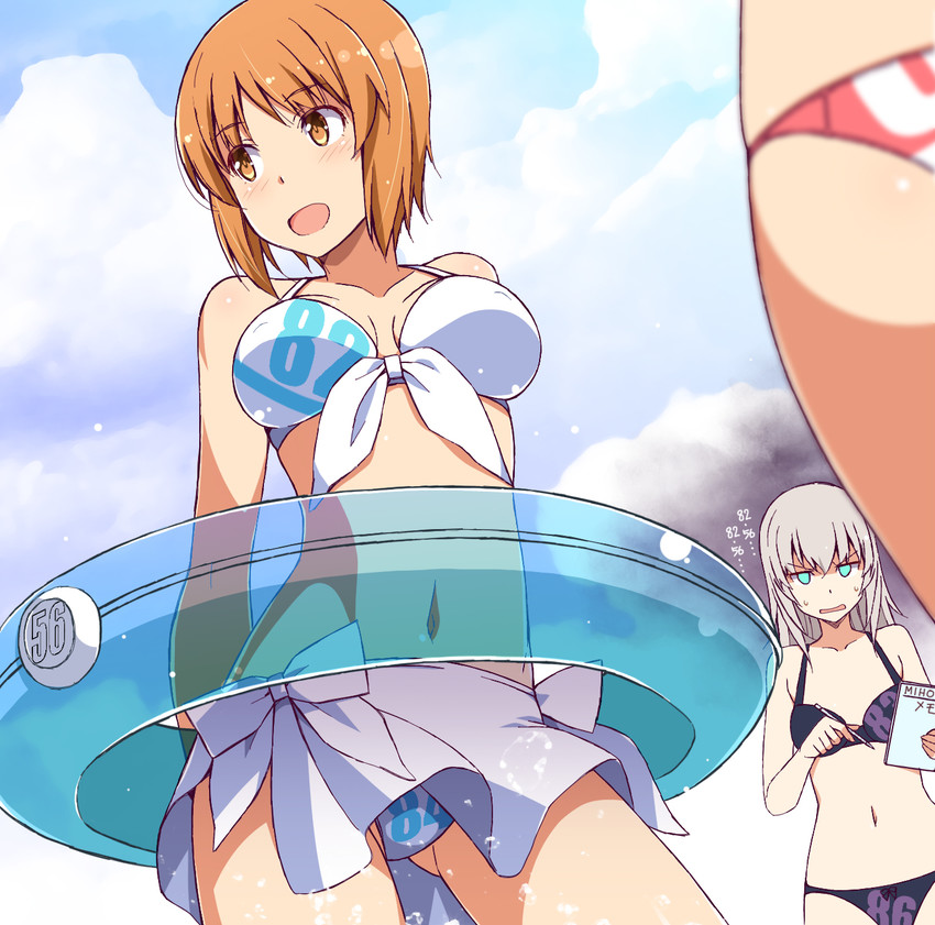 nishizumi miho and itsumi erika (girls und panzer) drawn by nakamura_yukitoshi