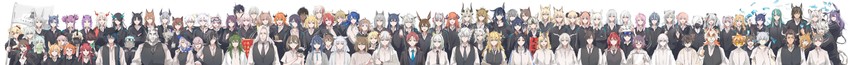 doctor, amiya, texas, skadi, lappland, and 106 more (arknights) drawn by lalvice