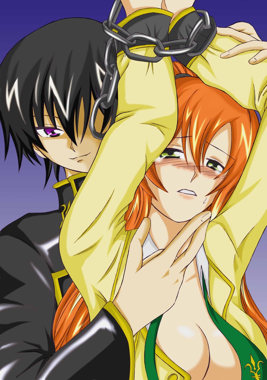 lelouch vi britannia and shirley fenette (code geass) drawn by uraroji