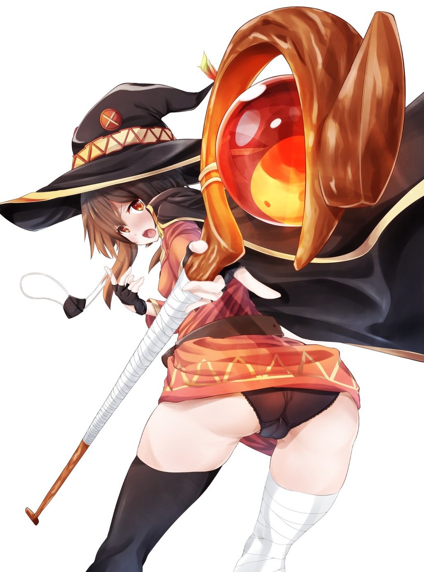 megumin (kono subarashii sekai ni shukufuku wo!) drawn by shio_pasta
