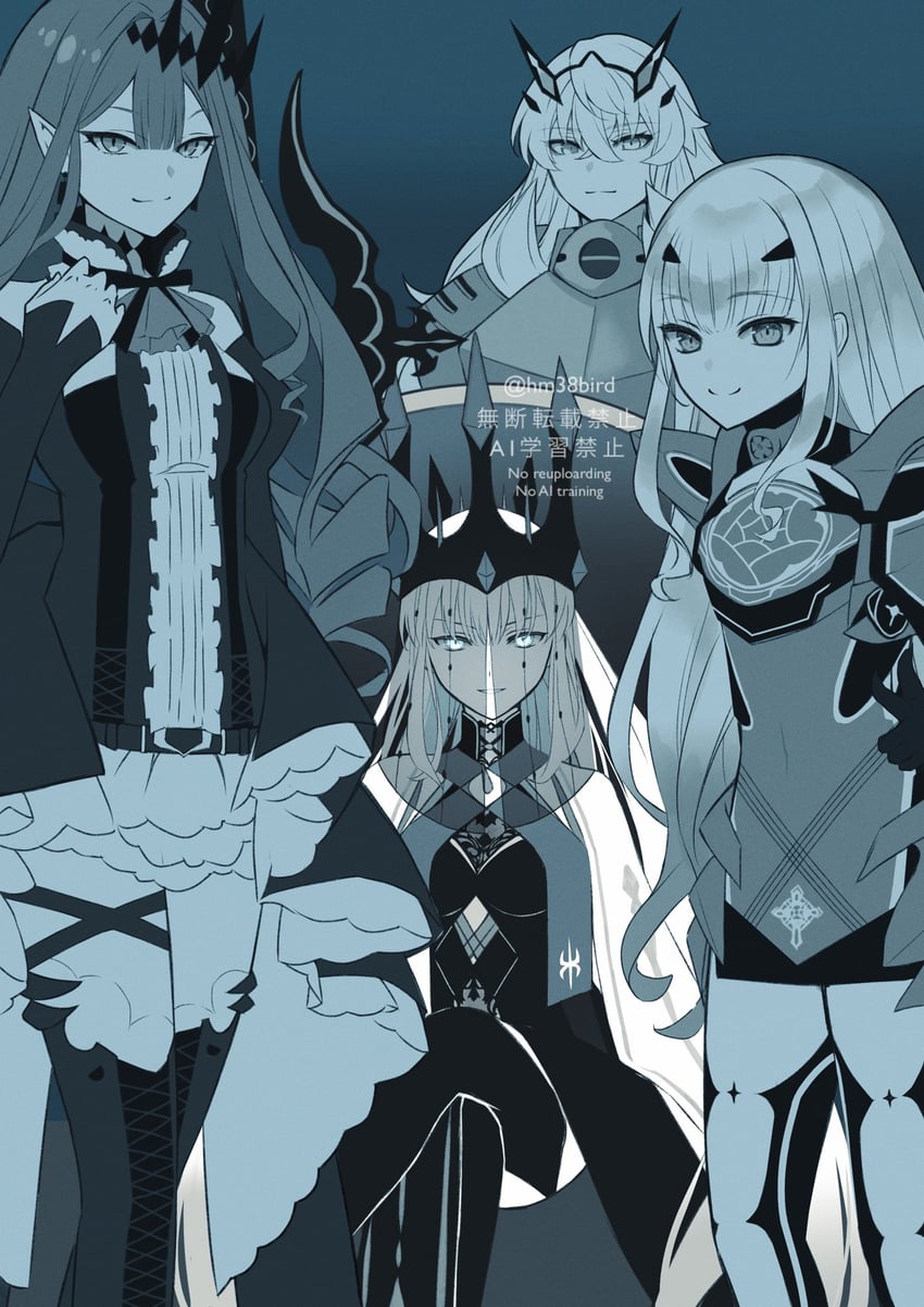 baobhan sith, morgan le fay, melusine, and barghest (fate and 1 more) drawn by nakanohiro