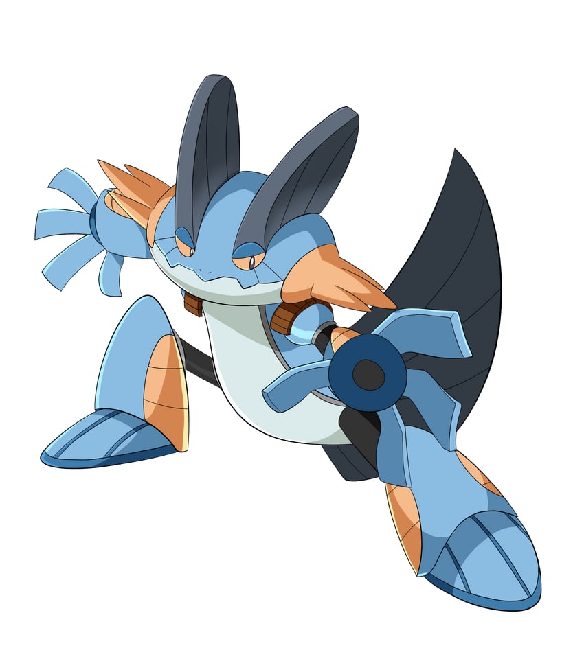 swampert (pokemon and 2 more) drawn by spray_poka