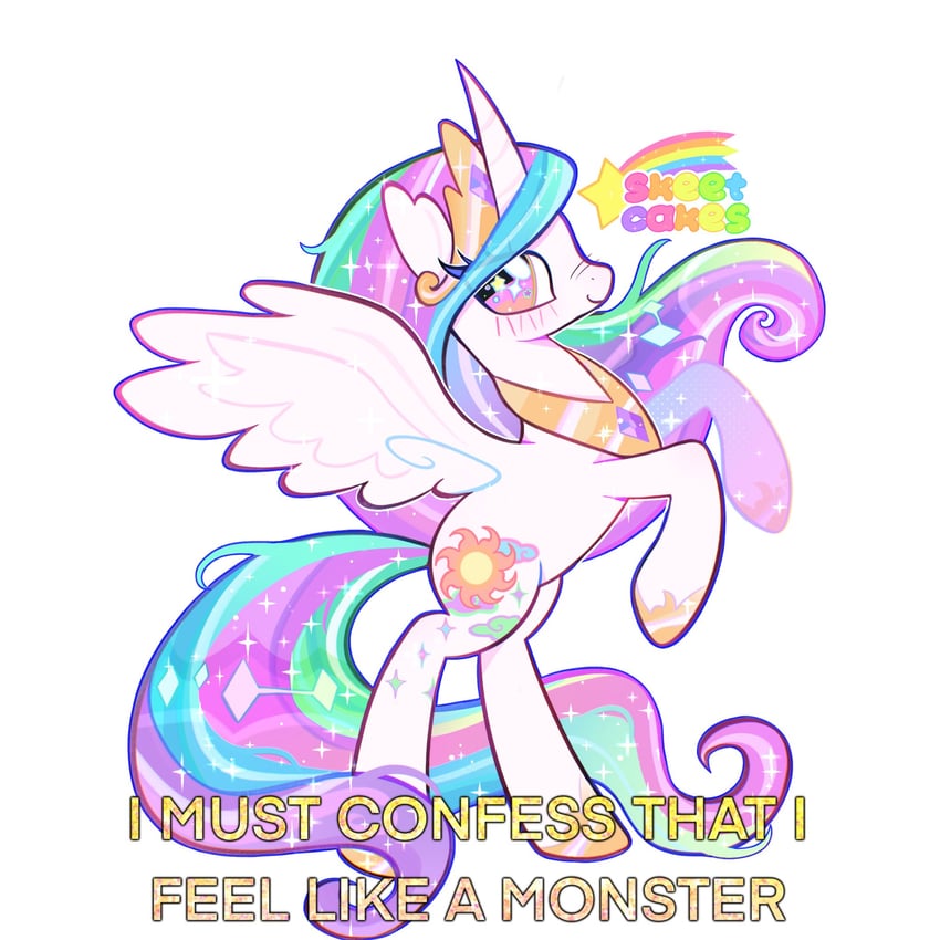 princess celestia (my little pony and 2 more) drawn by gijinkacakes