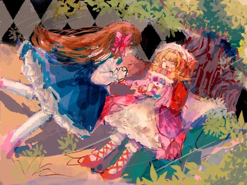 goldia die heilige, fleta, and egliette (pocket mirror) drawn by eriycattttt