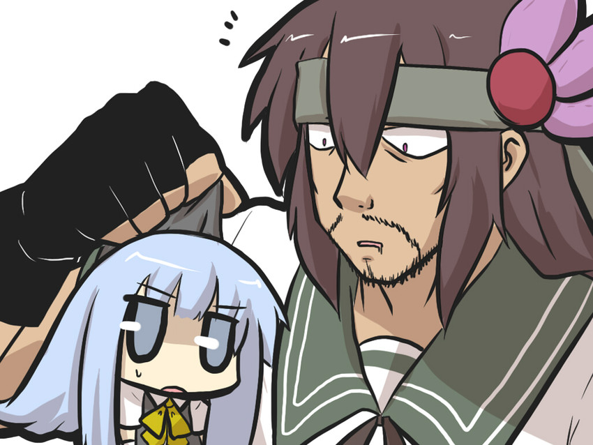 kisaragi, hatsukaze, and naked snake (kantai collection and 1 more) drawn by goma_(gomasamune)