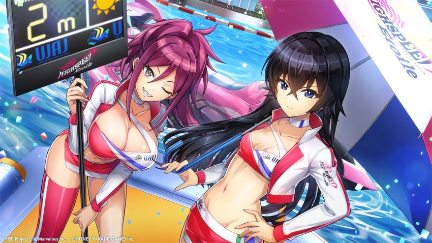 kurenashi yuuri and hagane otsuki (dolphin wave and 1 more) drawn by ootomo_takuji