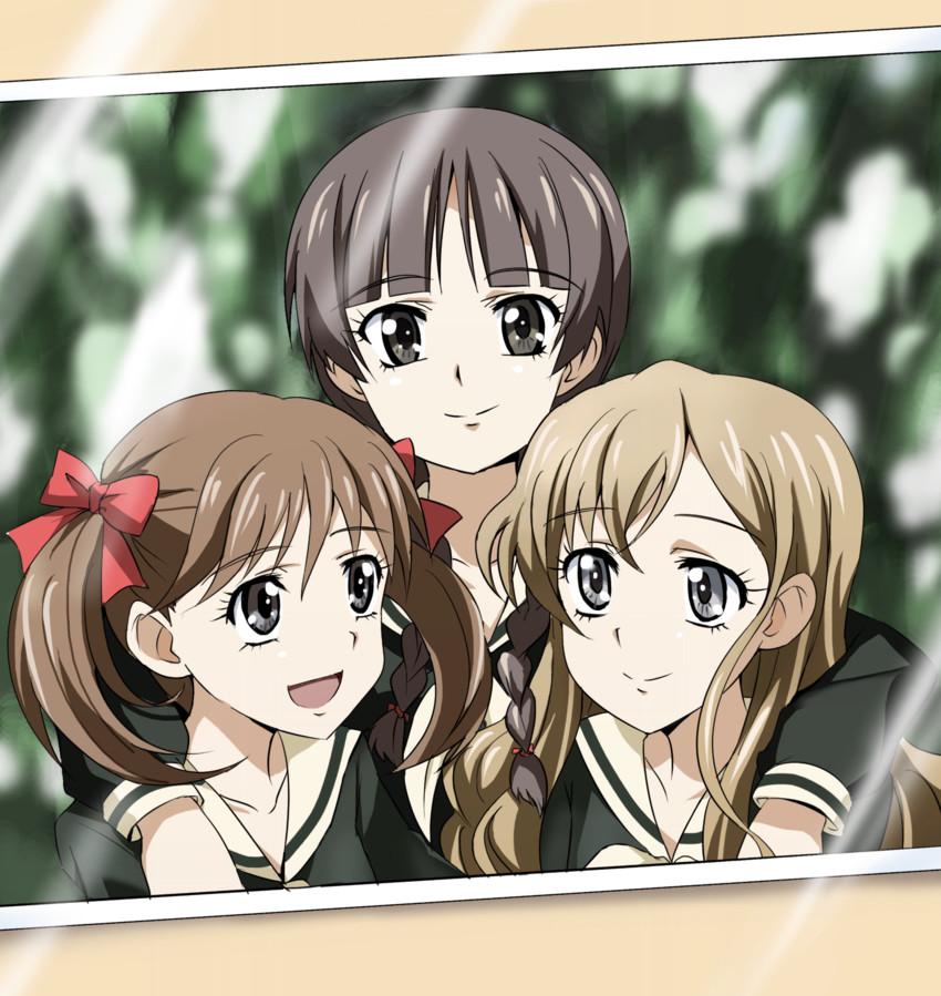 fukuzawa yumi, toudou shimako, and shimazu yoshino (maria-sama ga miteru) drawn by tokiani