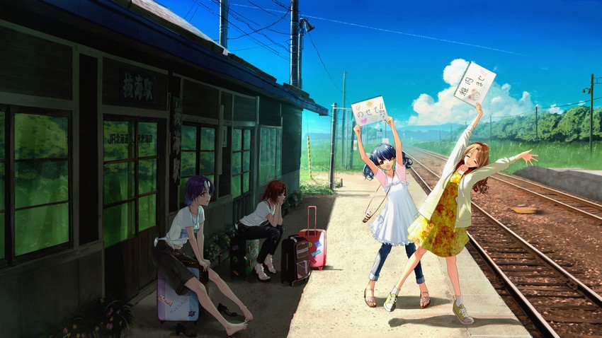 higuchi madoka, asakura toru, fukumaru koito, and ichikawa hinana (idolmaster and 1 more) drawn by puriketsu_corgy