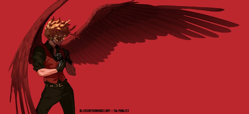 hawks (boku no hero academia) drawn by enzo_fernandez
