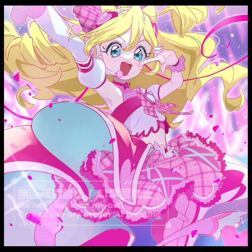 sakura uta and cure idol (precure and 1 more) drawn by shipu_(gassyumaron)