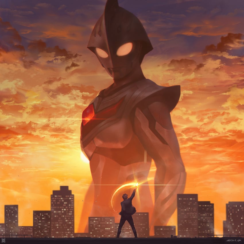 ultraman nexus, ultraman nexus junis, and himeya jun (ultra series and 1 more) drawn by xiaoguimist