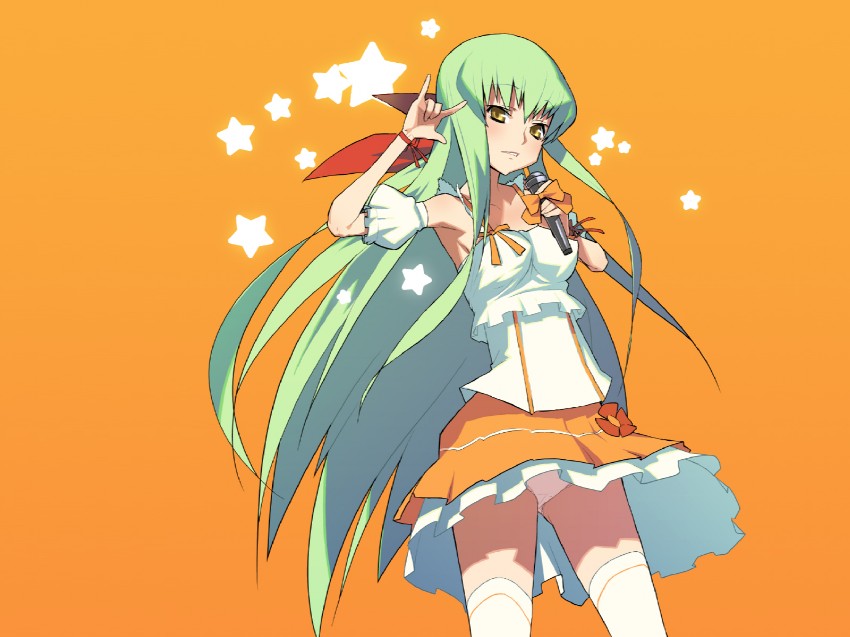 c.c. and ranka lee (code geass and 2 more)