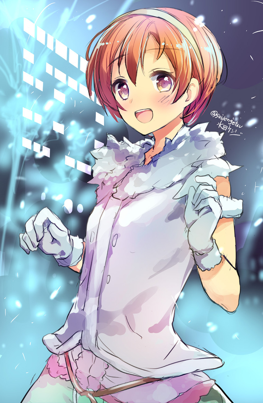 hoshizora rin (love live! and 1 more) drawn by mizuta_kenji