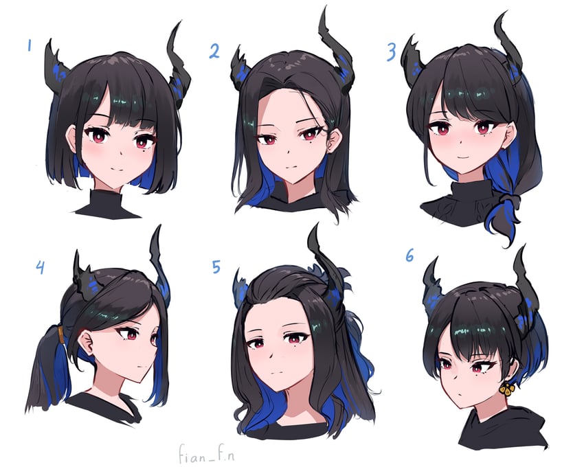 nerissa ravencroft (hololive and 1 more) drawn by fian_f.n