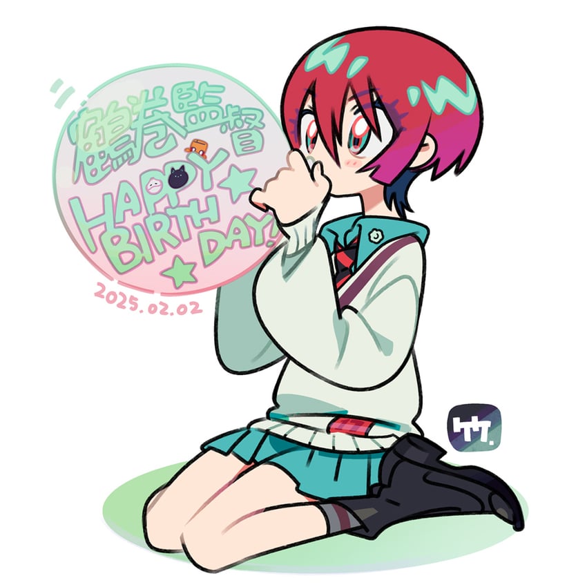 amate yuzuriha and haro (gundam and 1 more) drawn by take_(takegarou)