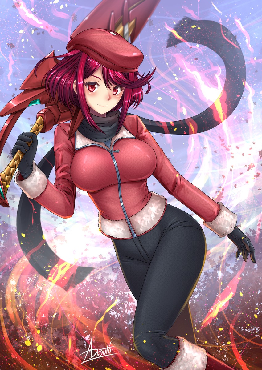pyra (xenoblade chronicles and 1 more) drawn by adsouto