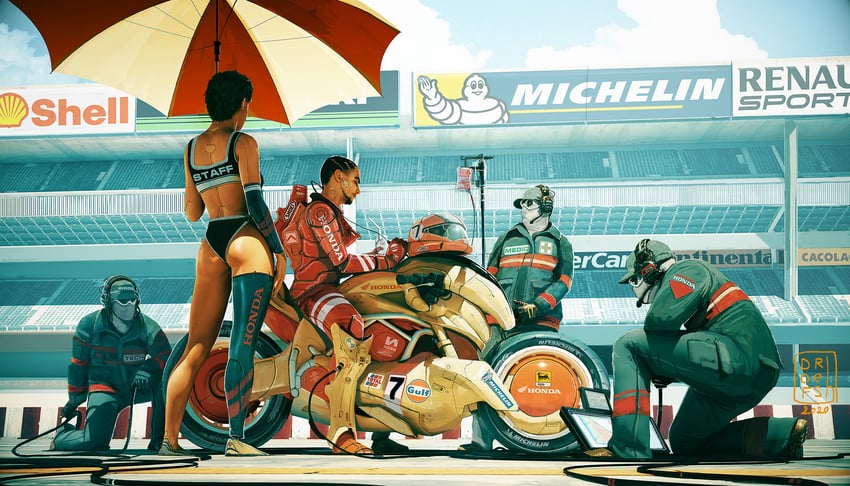 michelin man (original and 2 more) drawn by dofresh