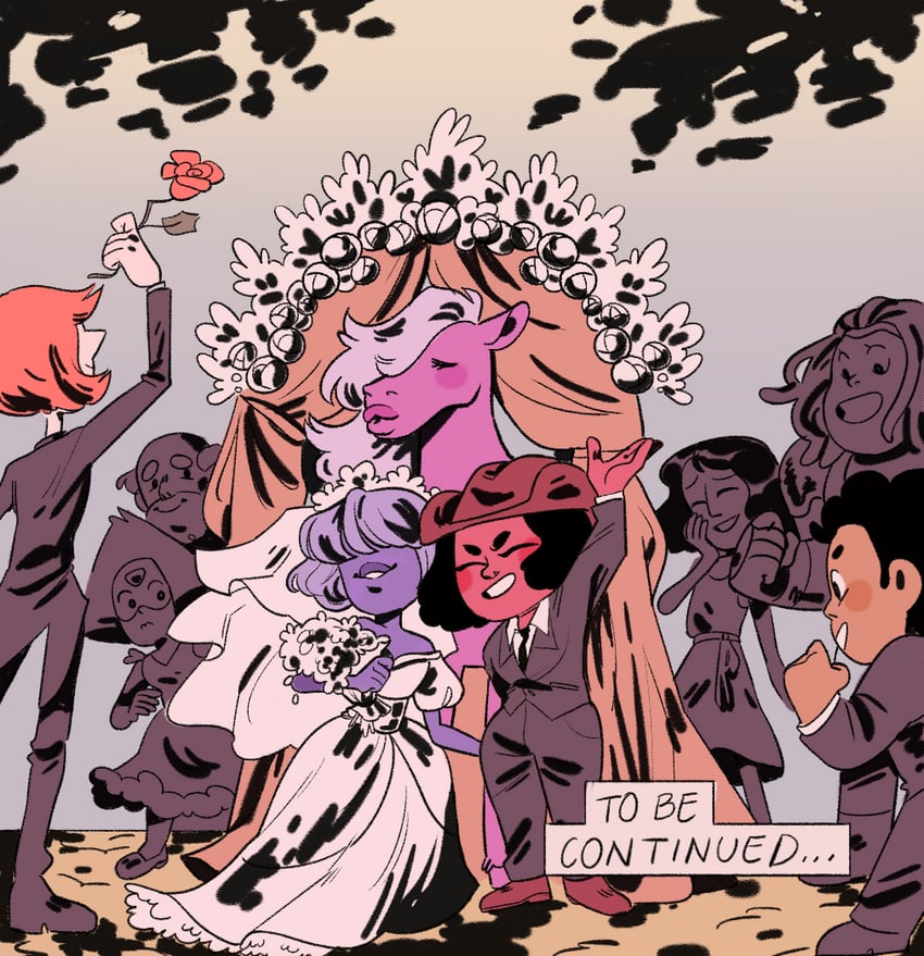 pearl, steven quartz universe, peridot, amethyst, connie maheswaran, and 4 more (steven universe) drawn by yummycookies753