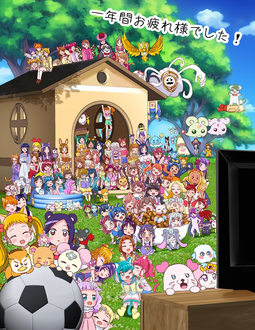 midorikawa nao, kise yayoi, hishikawa rikka, aoki reika, sora harewataru, and 131 more (precure and 24 more) drawn by mitumi_mira