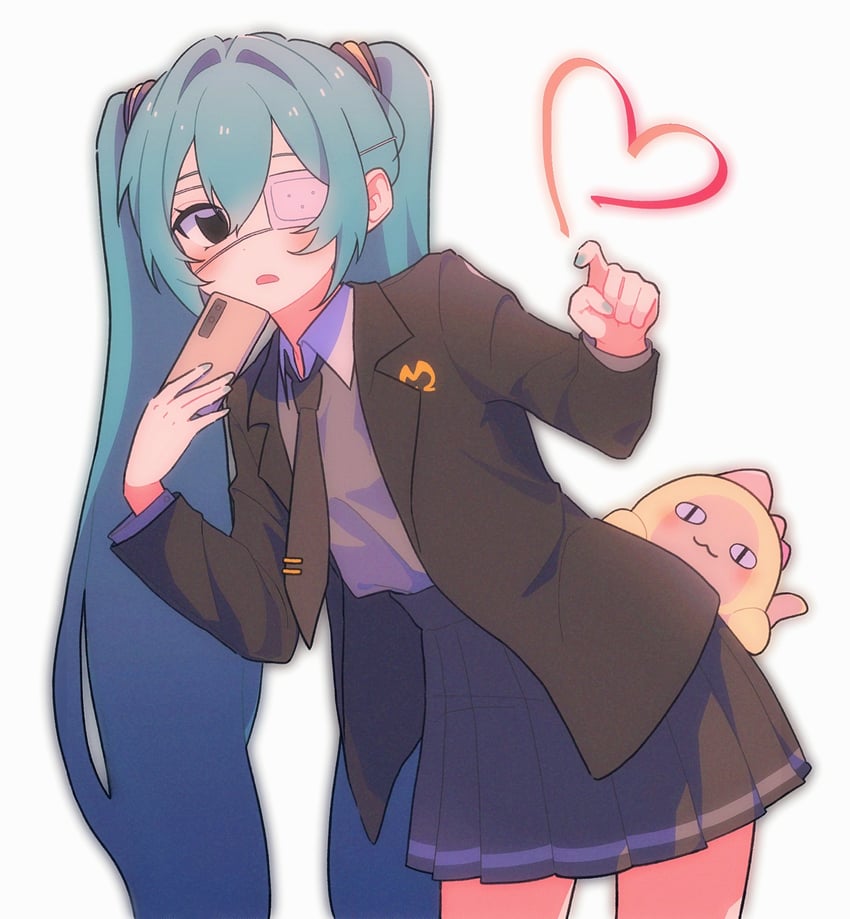 hatsune miku (vocaloid and 1 more) drawn by bbrbonjour