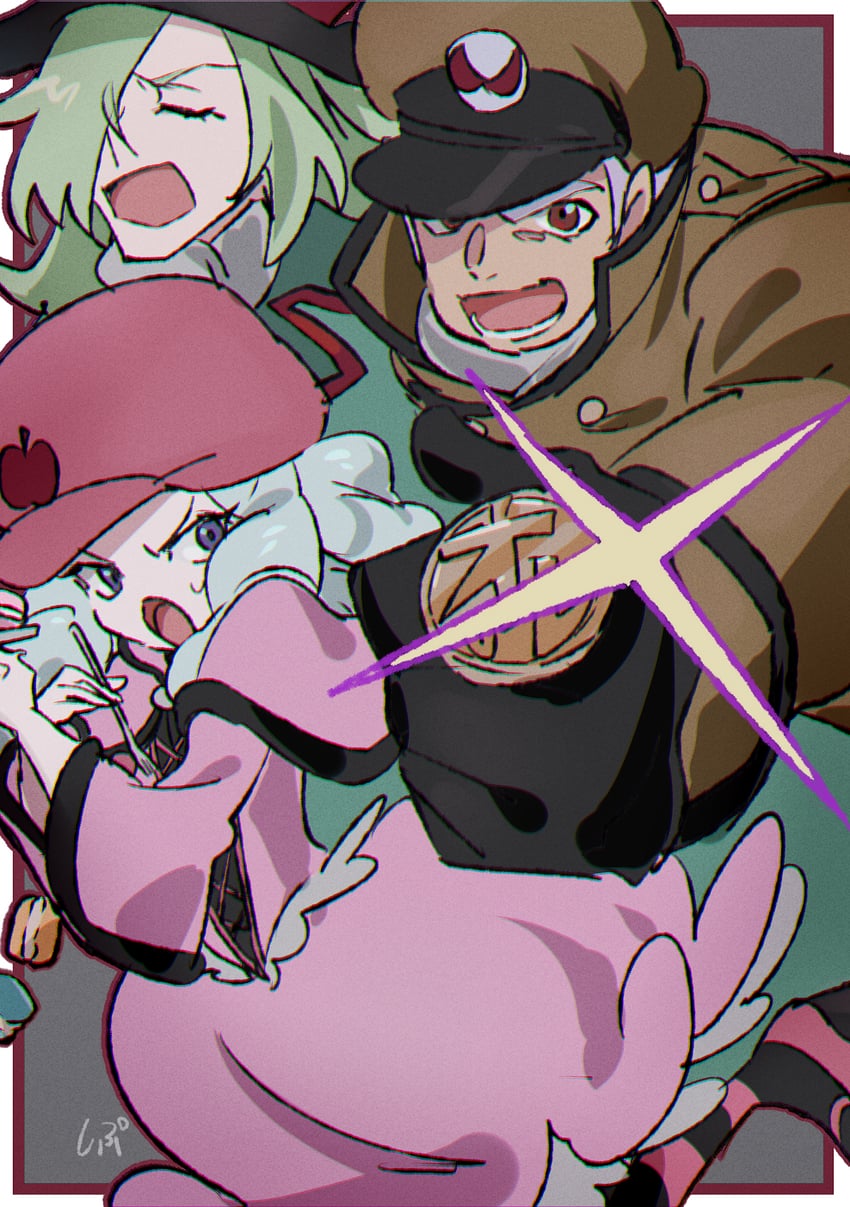 hosshiwa, namakeruda, and oresky (precure and 1 more) drawn by shipu_(gassyumaron)
