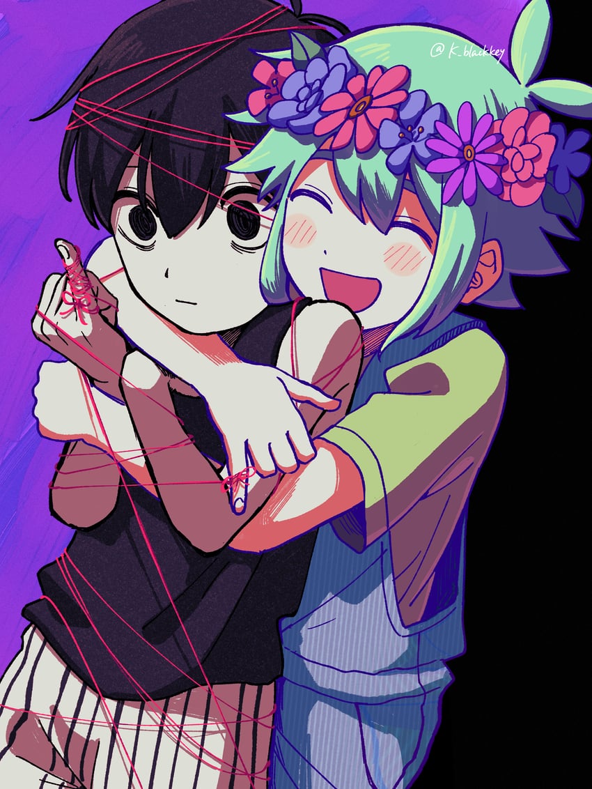 omori and basil (omori) drawn by k_toast